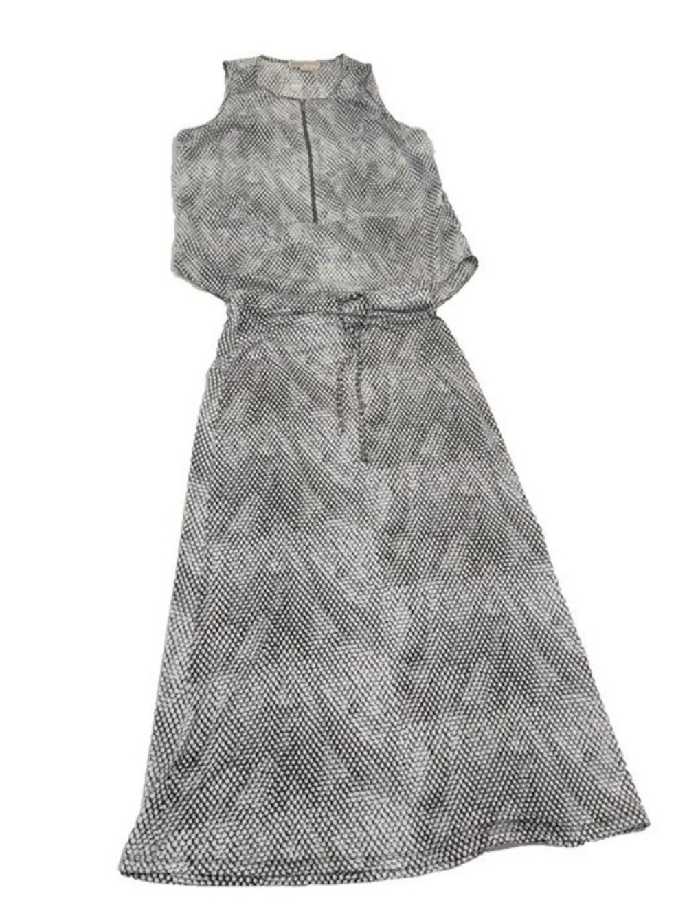 Michael Kors 2-Pc Set Snakeskin Print Sleeveless Zip Top Large & Maxi Skirt S